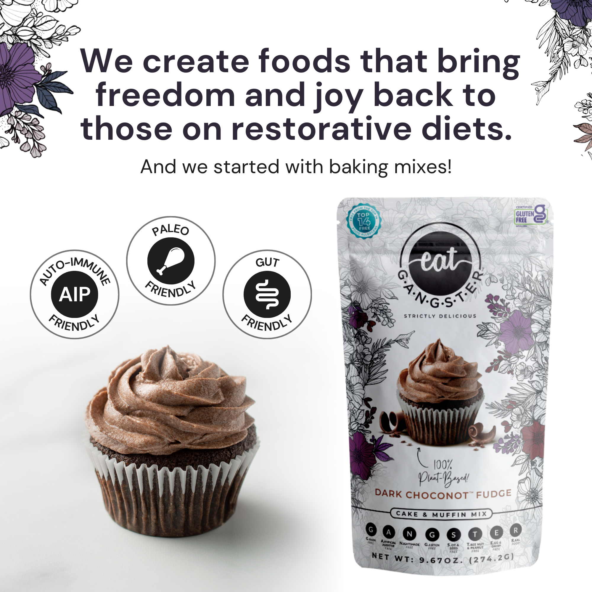 Dark Choconot™ Fudge Cake & Muffin Mix