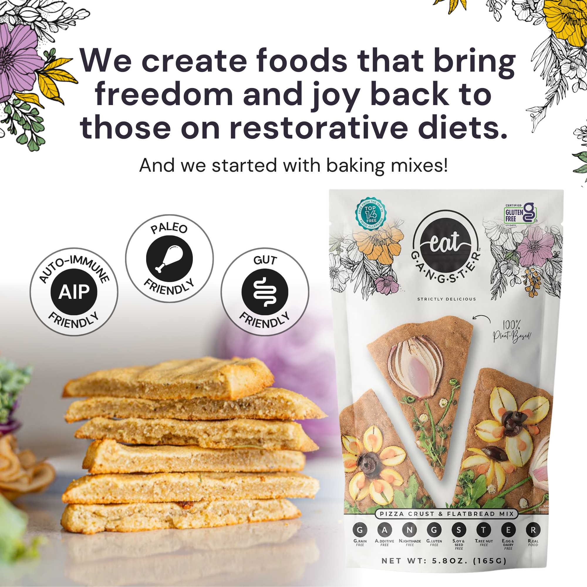 VEGAN Pizza Crust & Flatbread Mix