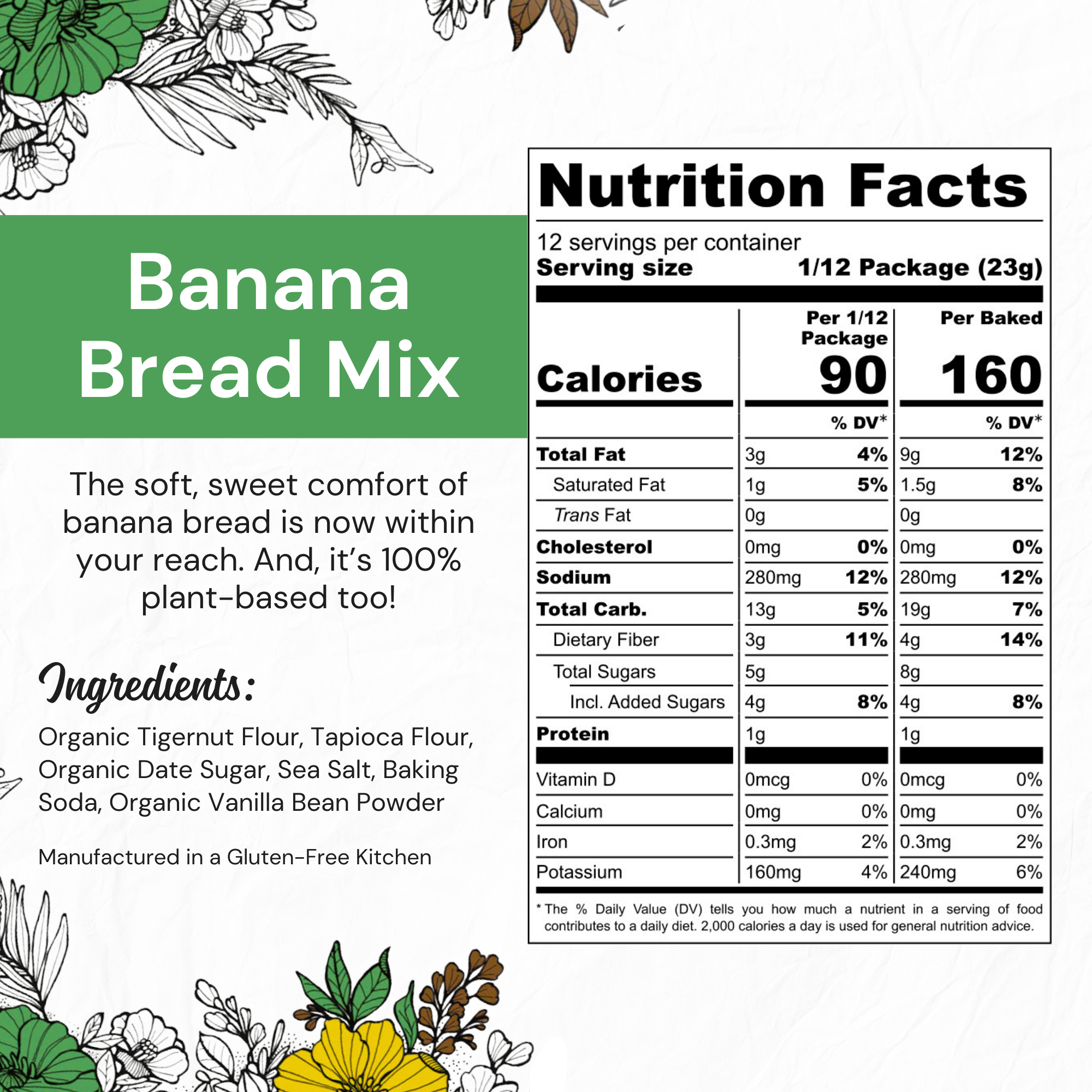 VEGAN Banana Bread Mix