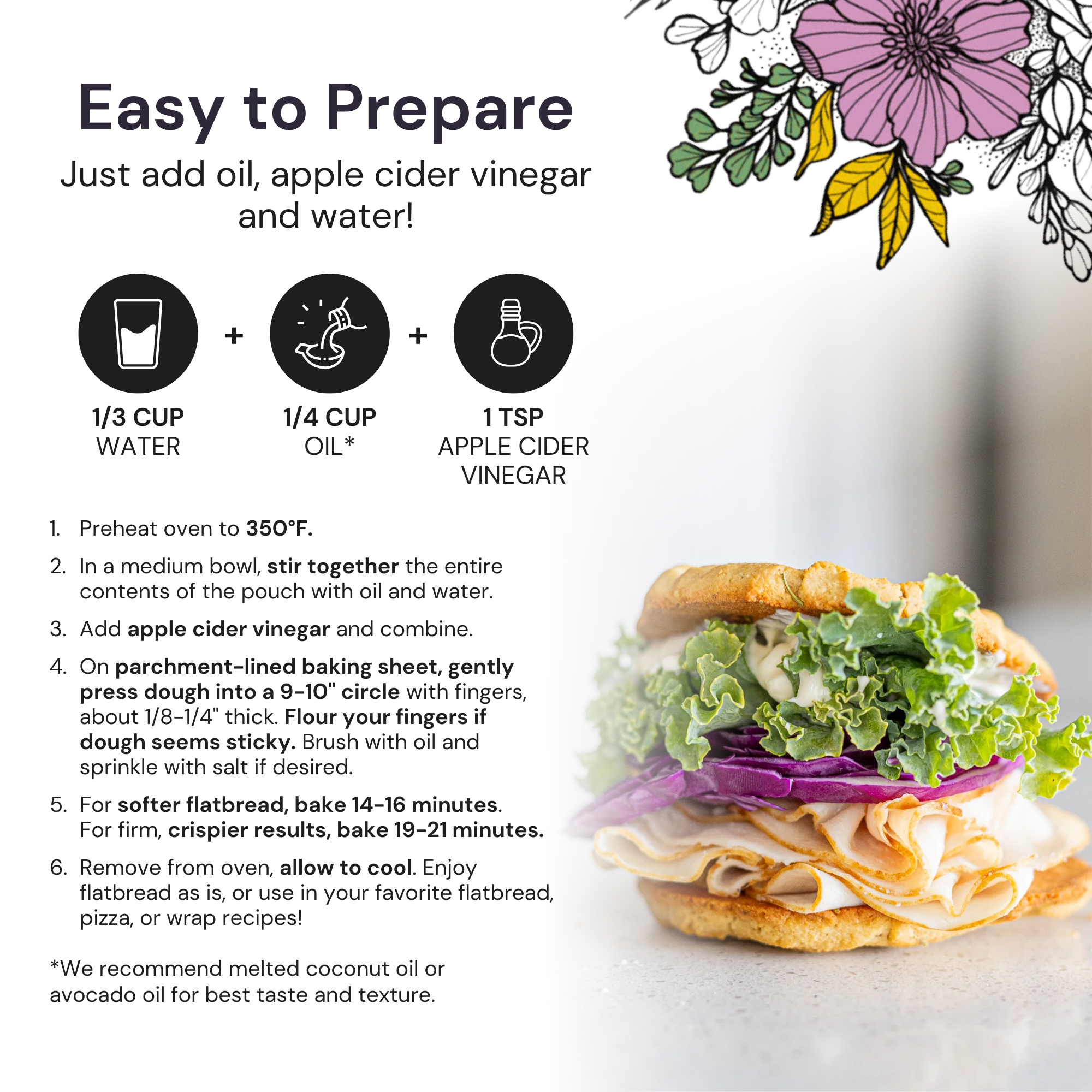 VEGAN Pizza Crust & Flatbread Mix