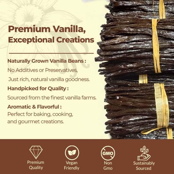 Premium Wholesale Ugandan Vanilla Beans for Baking & Extract