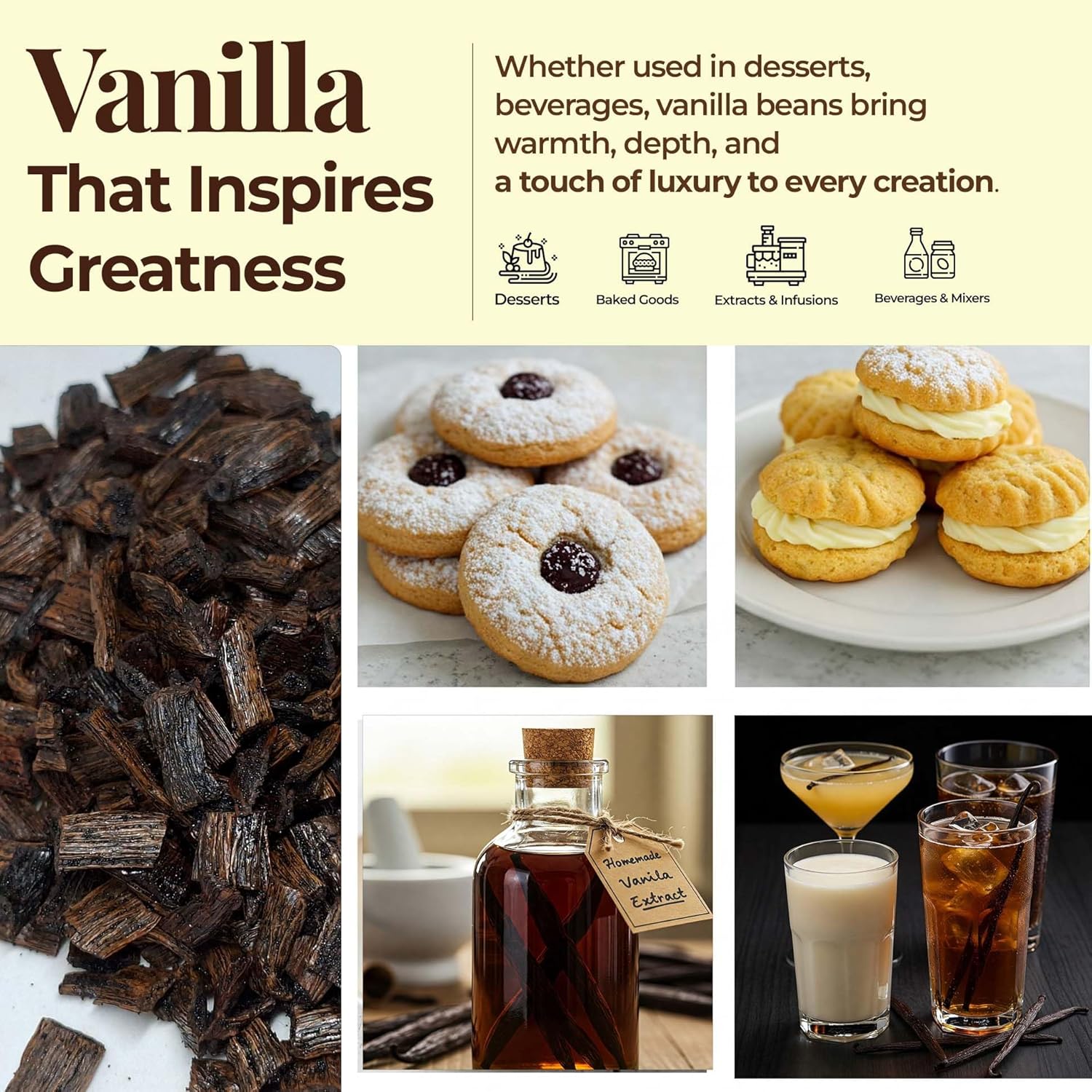 Premium Wholesale Ugandan Vanilla Beans for Baking & Extract