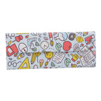 Back to School Print Glasses Case - Vegan Leather Magic Folding Hardcase