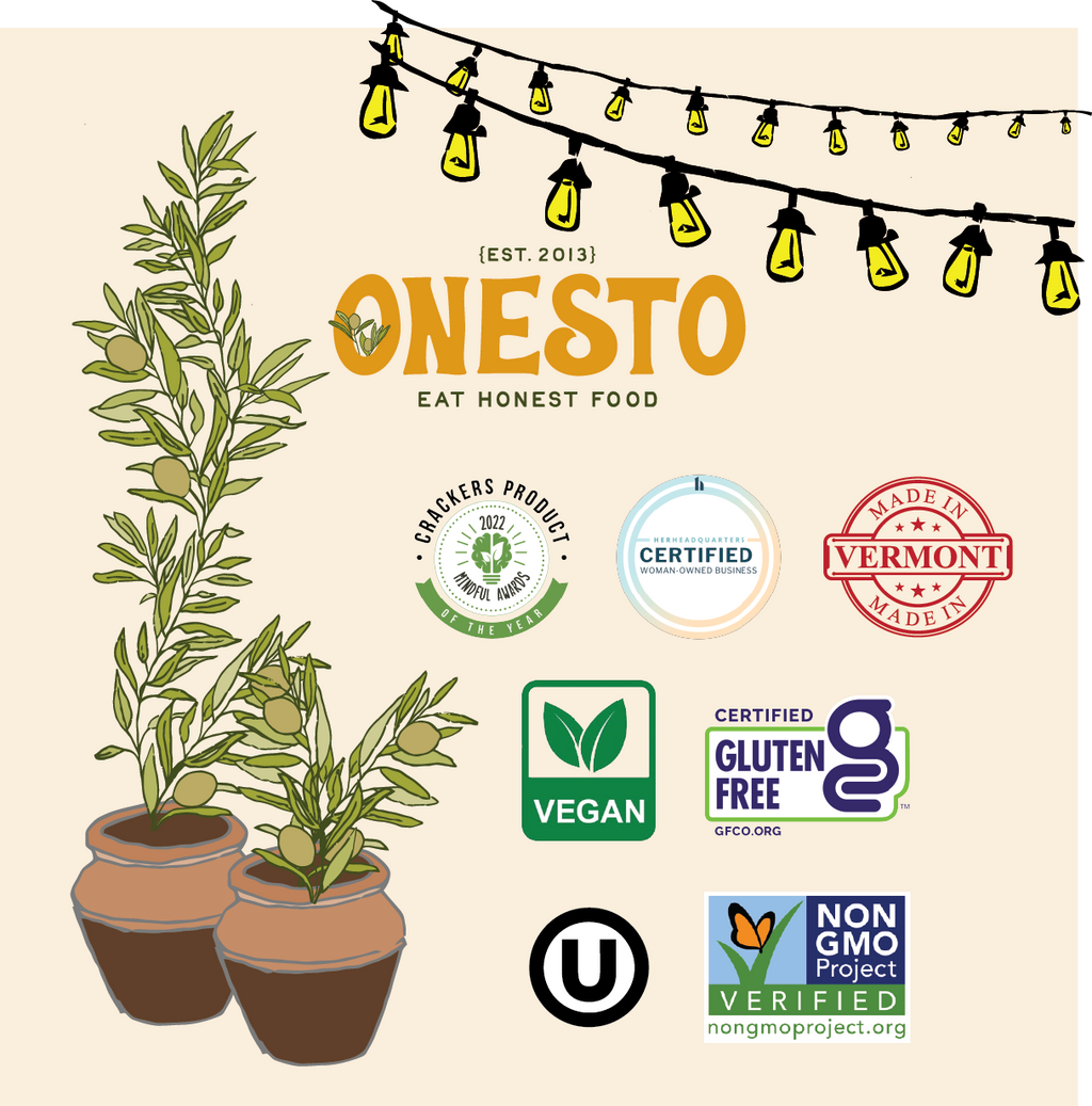 Onesto Gluten-Free Everything Crackers