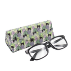 Cat Hide and Seek Print Glasses Case - Vegan Leather Magic Folding Hard Case
