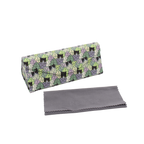 Cat Hide and Seek Print Glasses Case - Vegan Leather Magic Folding Hard Case