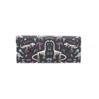 Dinosaur Fossils Print Glasses Case - Vegan Leather Magic Folding Hard Case