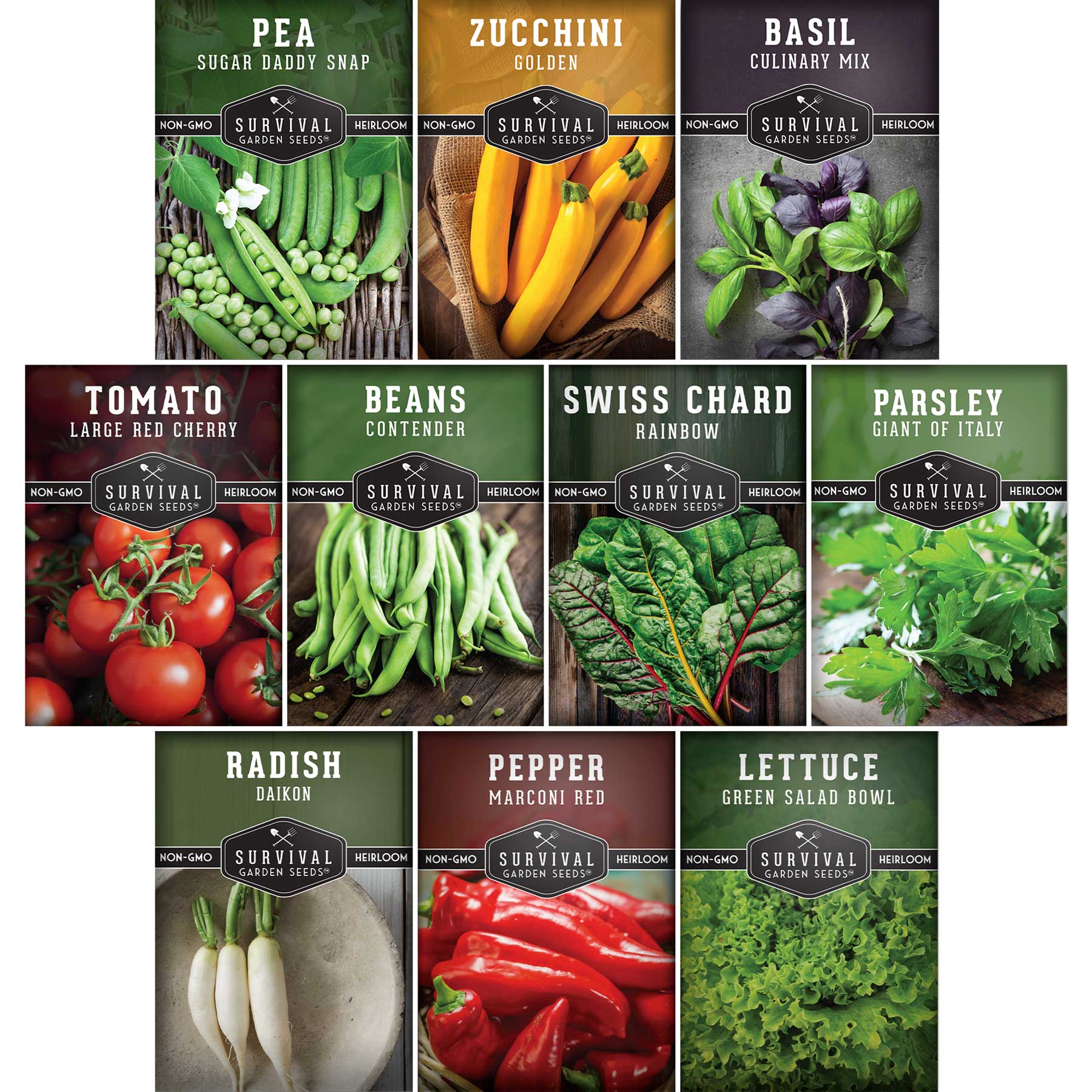 Easy-to-Grow Seed Collection – Beginner-Friendly Vegetables & Herbs for Quick, Reliable Harvests