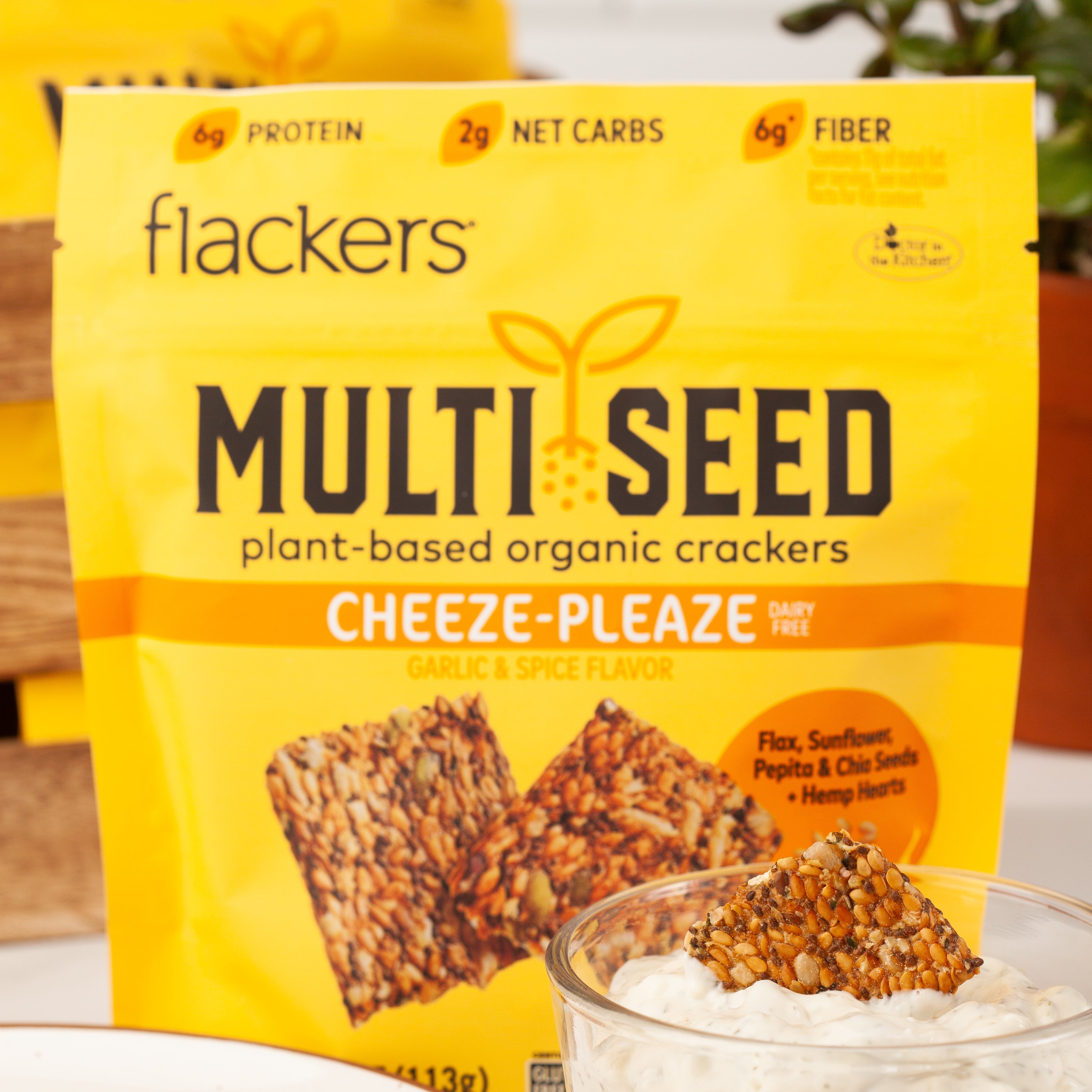 Cheeze-Pleaze Multi Seed Crackers (6-pack)