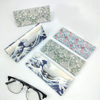 Strawberry Thief by William Morris Glasses Case - Vegan Leather Folding Hard Shell Case