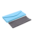 Powder Blue Solid Color Glasses Case - Vegan Leather Magic Folding Hardcase