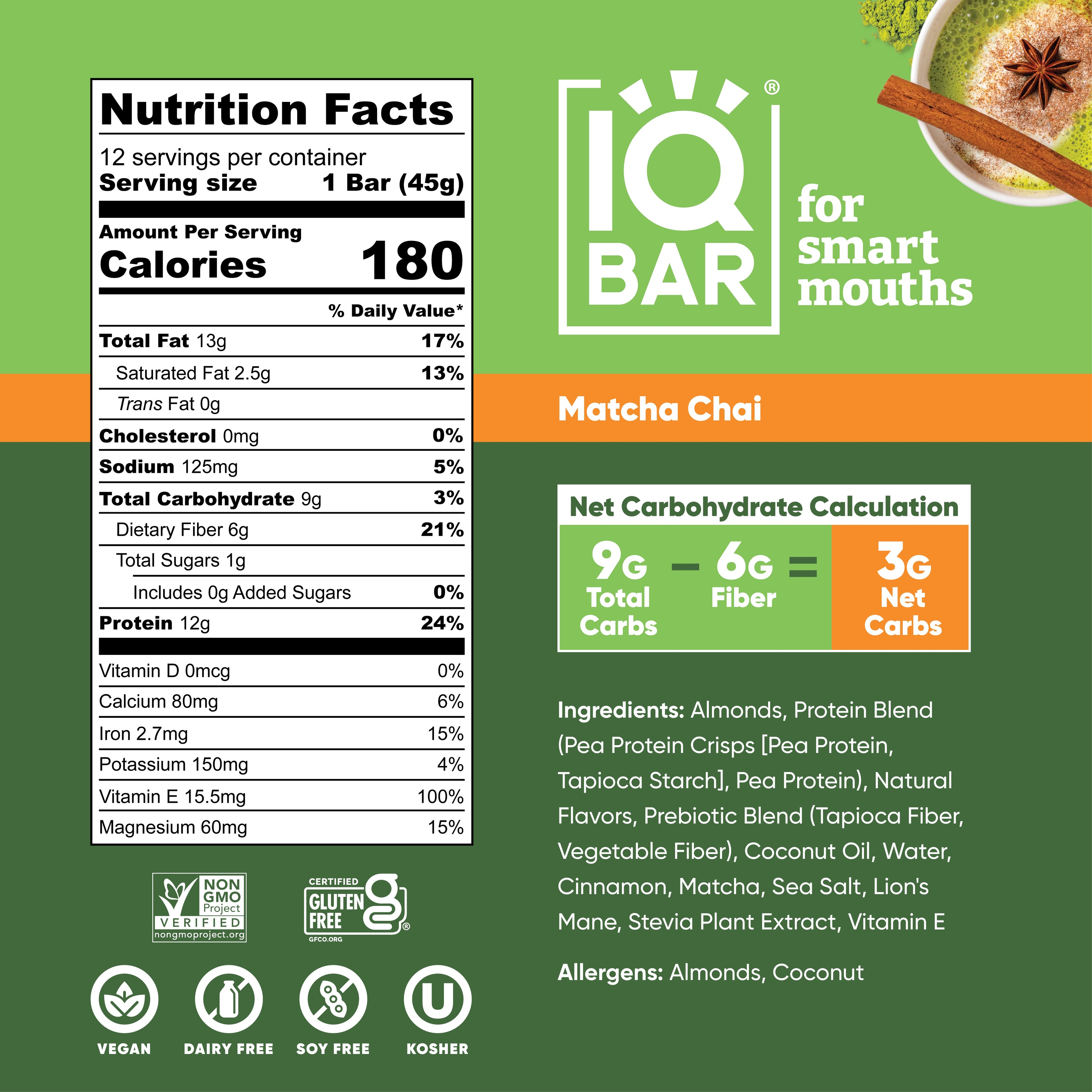 IQBAR Plant-Based Protein Bars