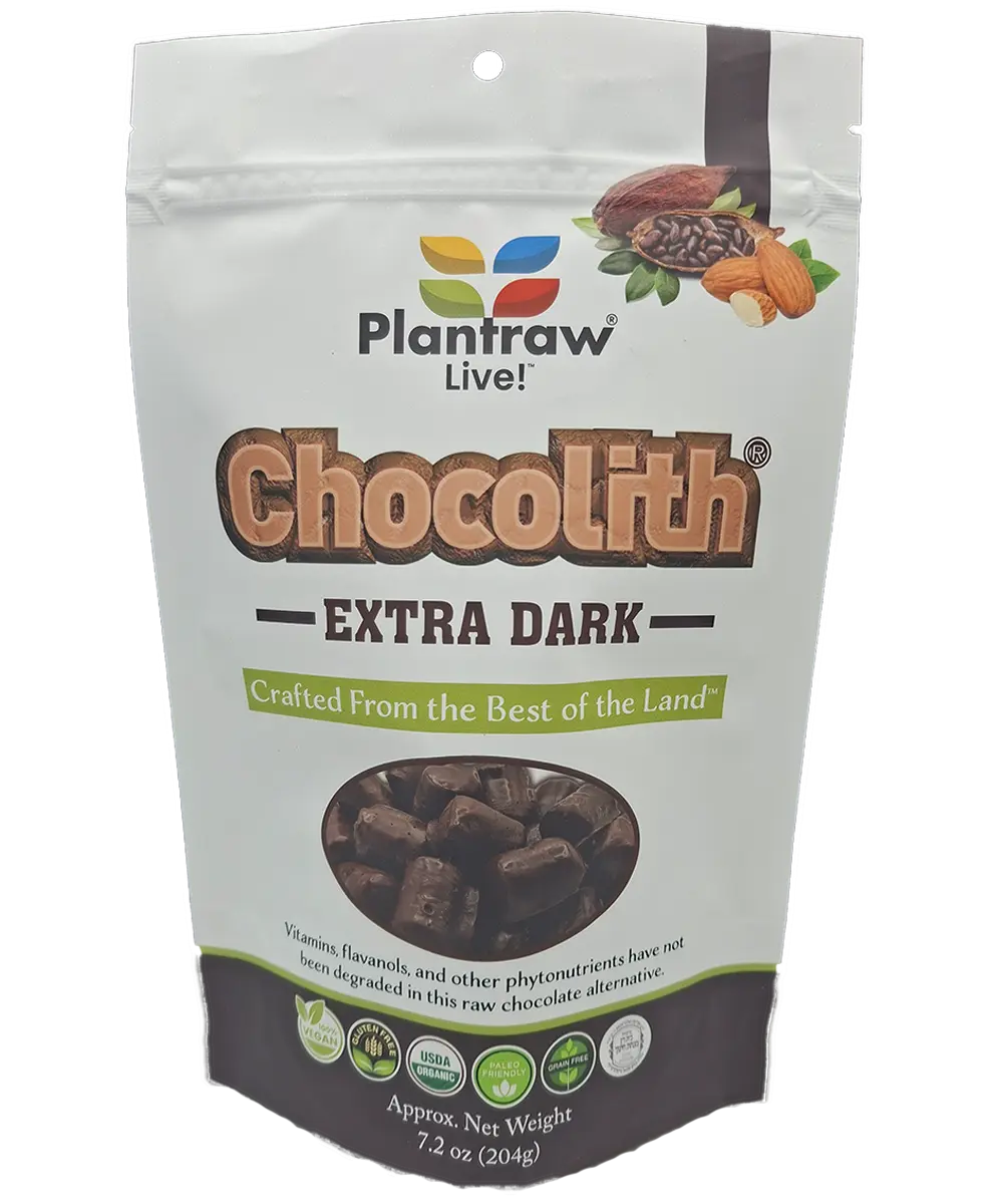 Chocolith® - Extra-Dark Almonds (7.2 oz) - Vegan, Gluten-Free, Paleo, 0g refined carbs.