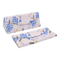 Peacock Print Glasses Case - Vegan Leather Magic Folding Hardcase