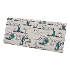 Cactus Desert Print Glasses Case - Vegan Leather Magic Folding Hardcase