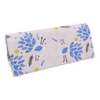 Peacock Print Glasses Case - Vegan Leather Magic Folding Hardcase