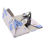 Peacock Print Glasses Case - Vegan Leather Magic Folding Hardcase