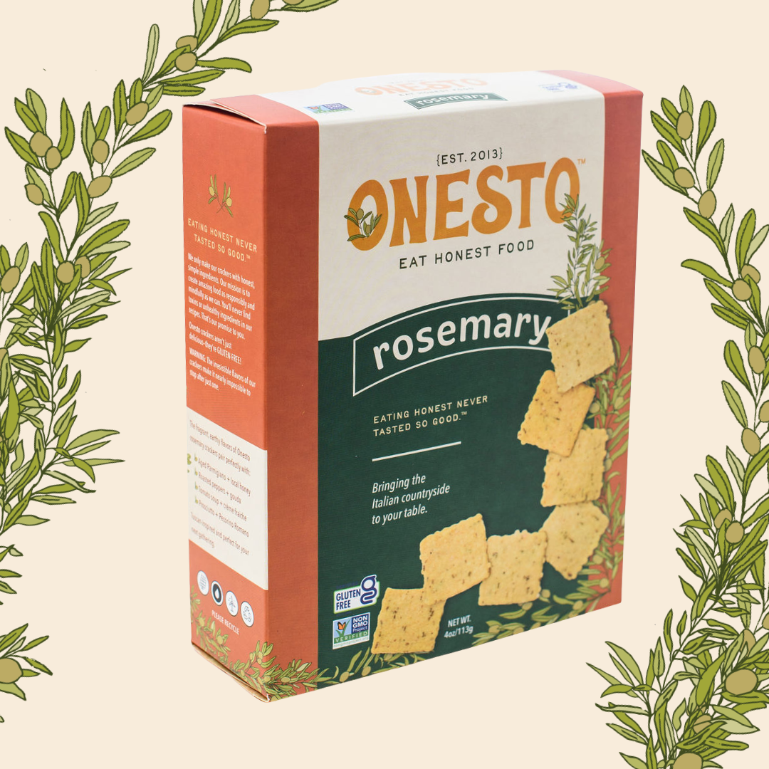 Onesto Gluten-Free Rosemary Crackers