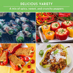 12-Variety Heirloom Pepper Seed Collection – Non-GMO Hot & Sweet Peppers for Home and Container Gardens