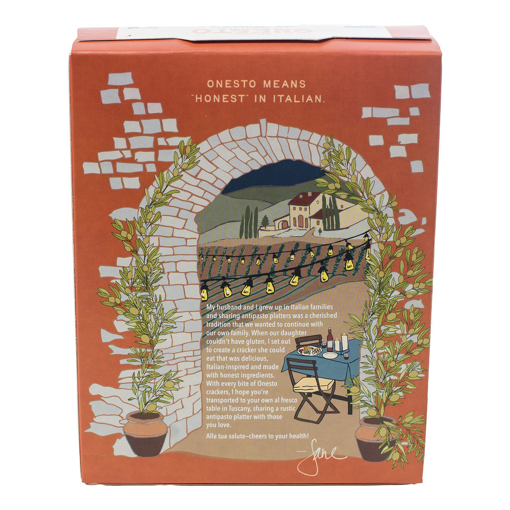 Onesto Gluten-Free Everything Crackers