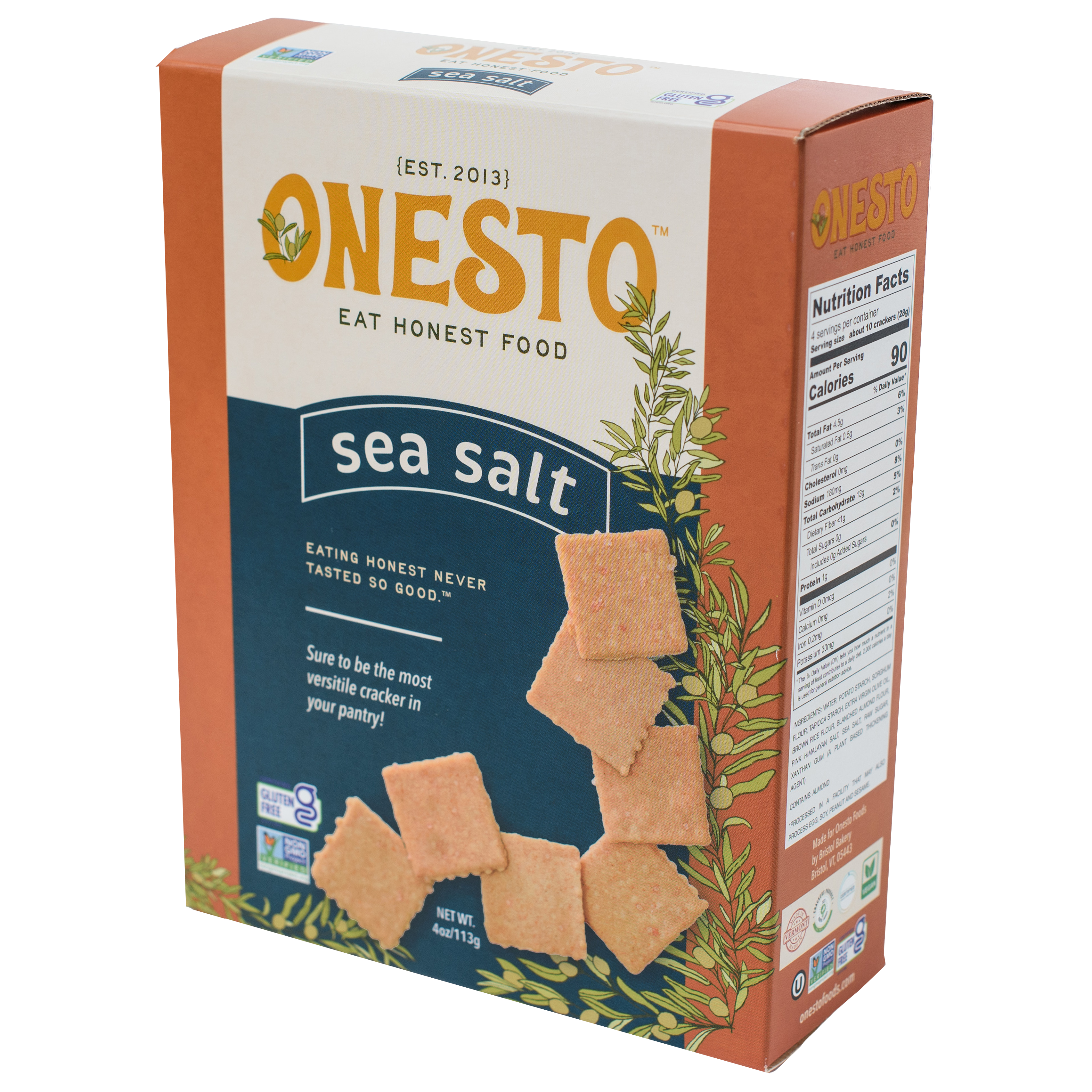Onesto Gluten-Free Crackers, Variety Pack