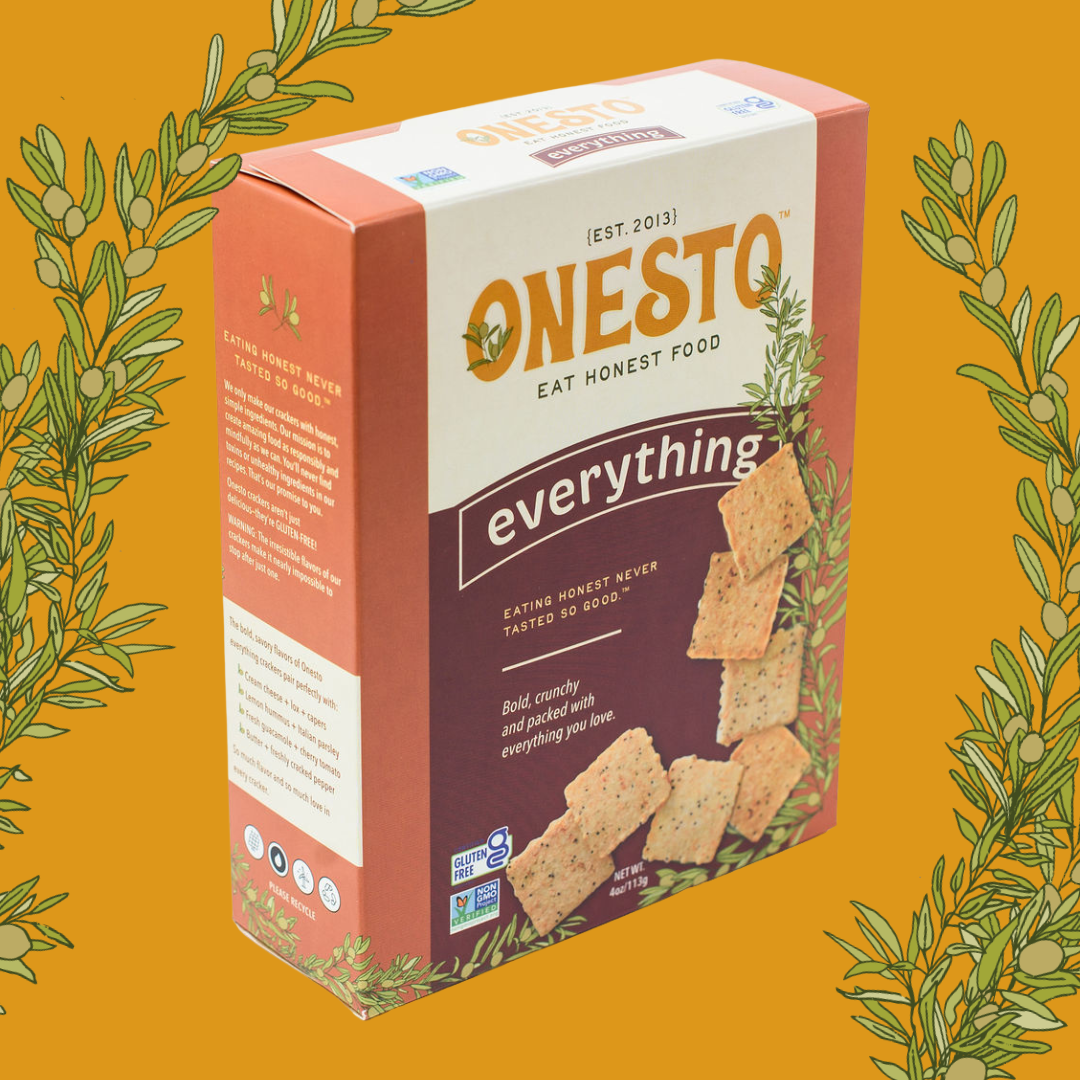 Onesto Gluten-Free Everything Crackers