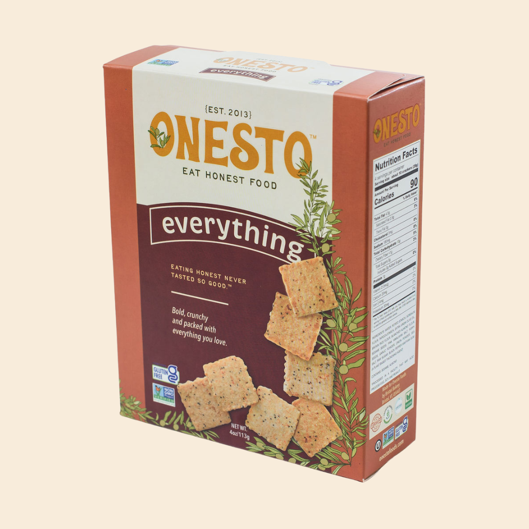 Onesto Gluten-Free Everything Crackers