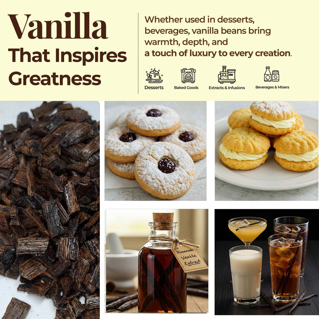 Premium Wholesale Ugandan Vanilla Beans for Baking & Extract