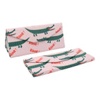 Crocodile Print Glasses Case - Vegan Leather Magic Folding Hardcase