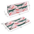 Crocodile Print Glasses Case - Vegan Leather Magic Folding Hardcase