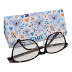Koala Print Glasses Case - Vegan Leather Magic Folding Hardcase