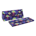 Jellyfish Print Glasses Case - Vegan Leather Magic Folding Hardcase