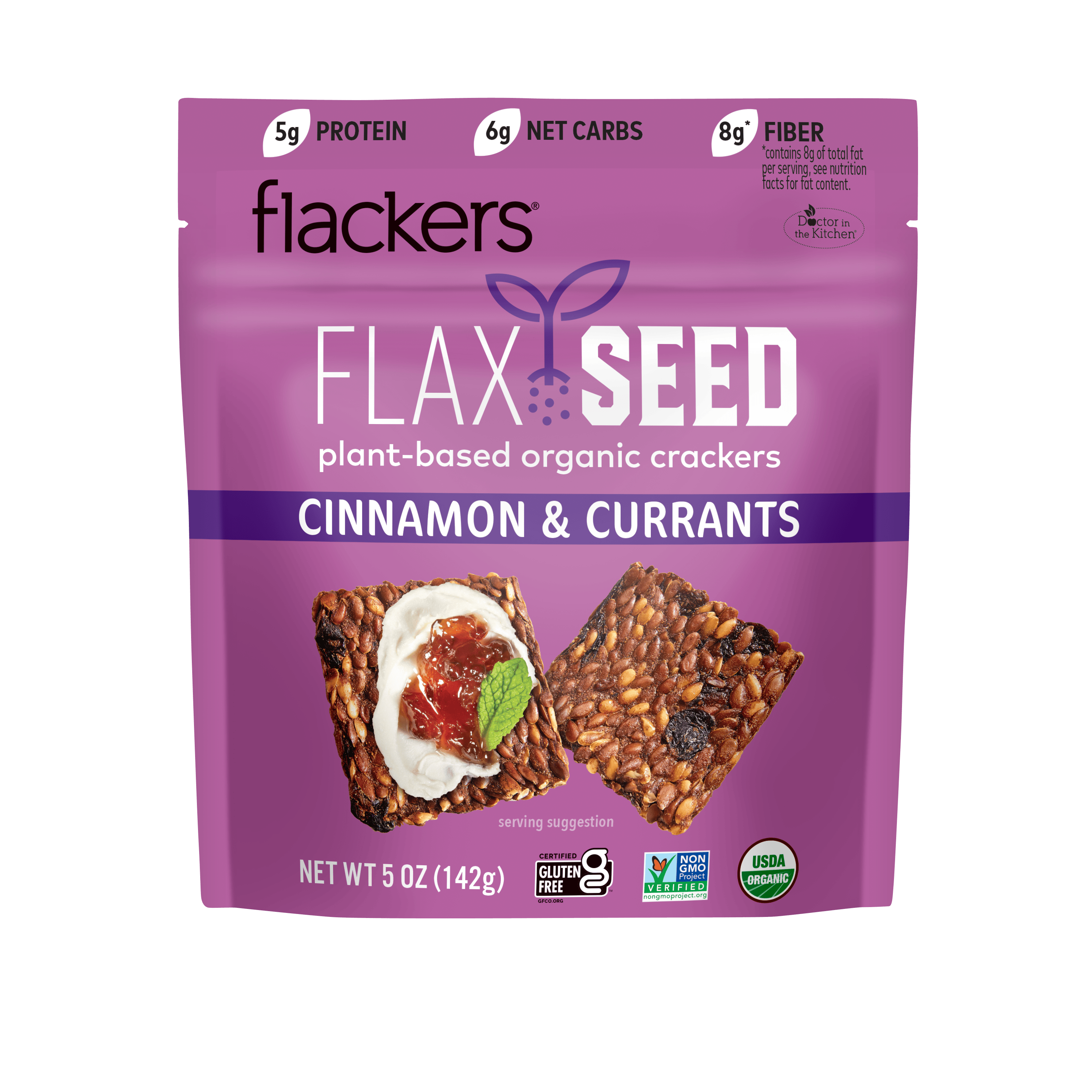 (6-Pack) Cinnamon and Currants Flackers