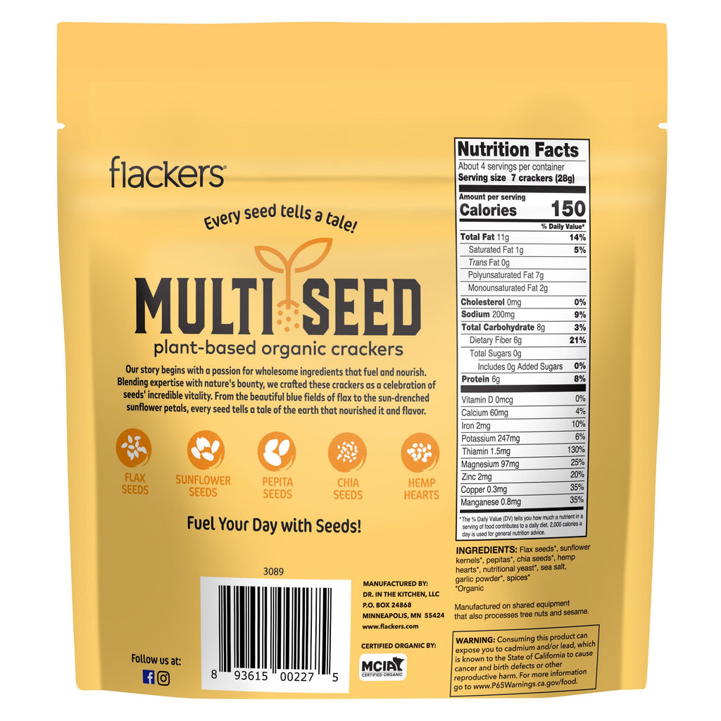 Cheeze-Pleaze Multi Seed Crackers (6-pack)