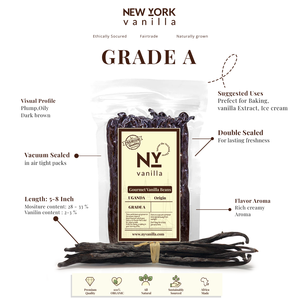 Premium Wholesale Ugandan Vanilla Beans for Baking & Extract