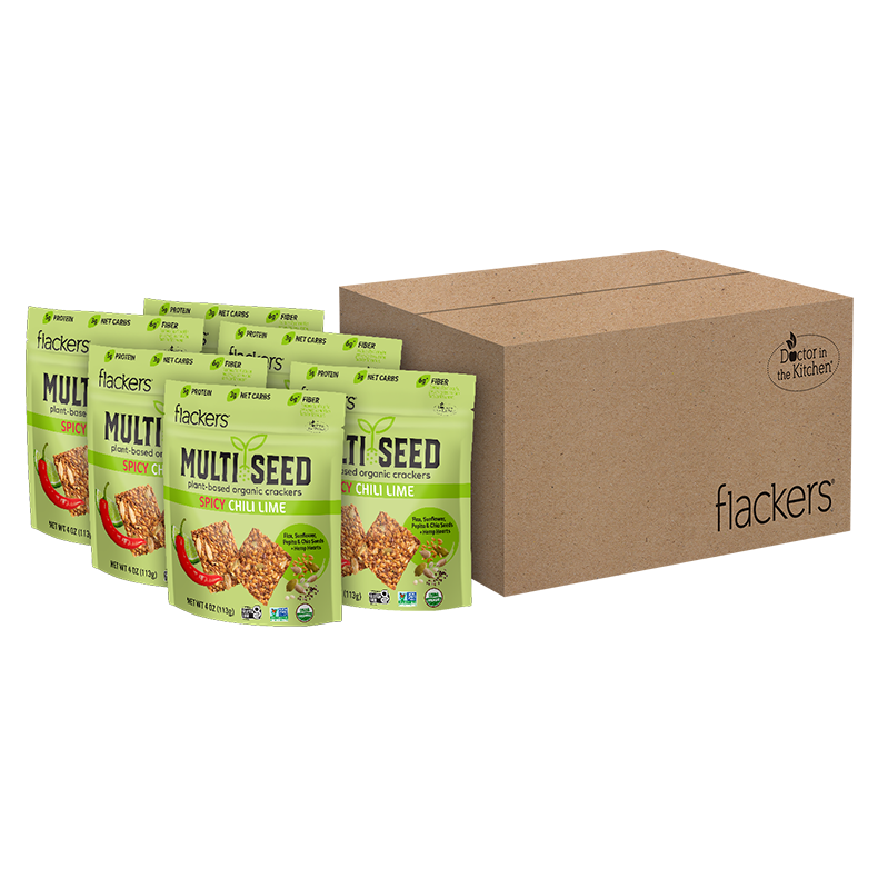(6-pack) Spicy Chili Lime Multi Seed Crackers