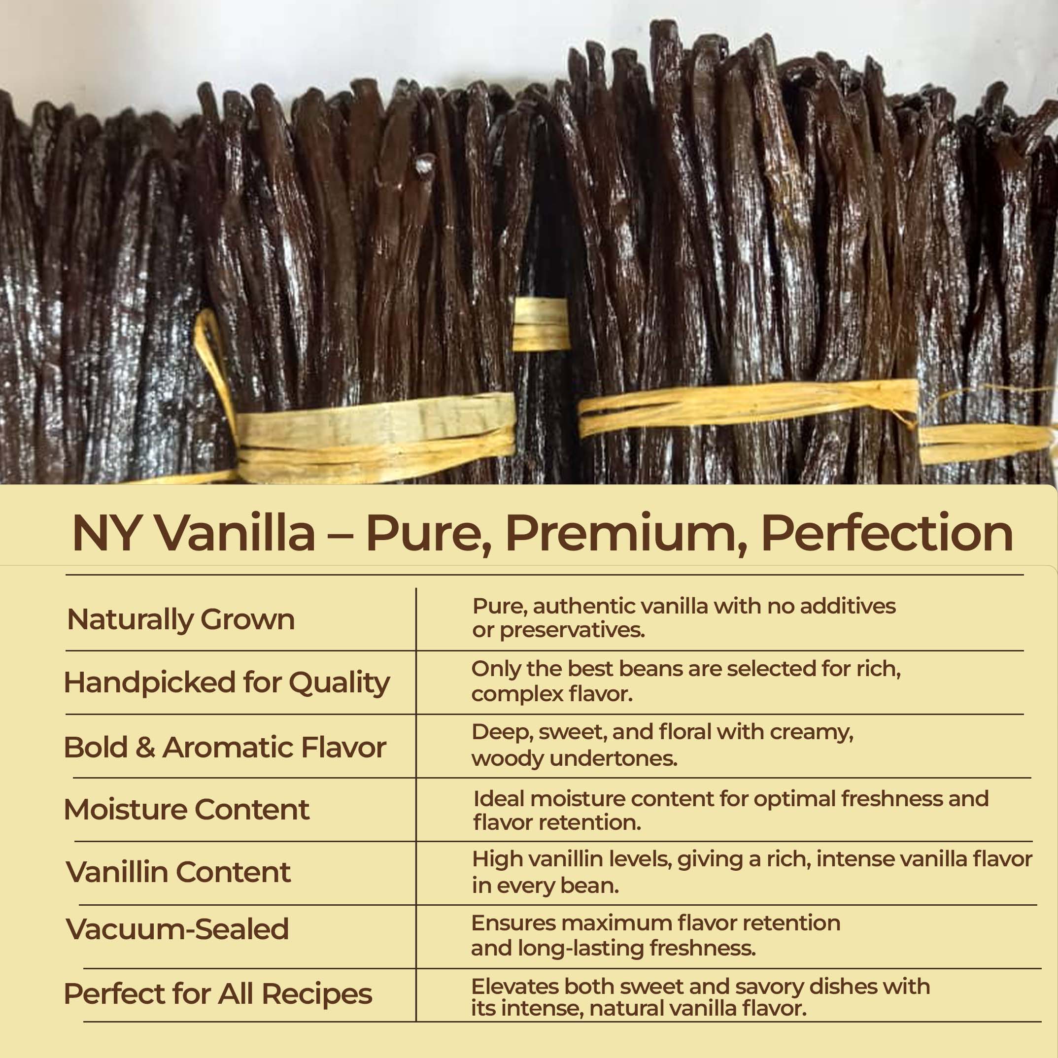 Buy Bulk Vanilla Beans for Baking, Extracts & More – Grade A (1 lb Pack)