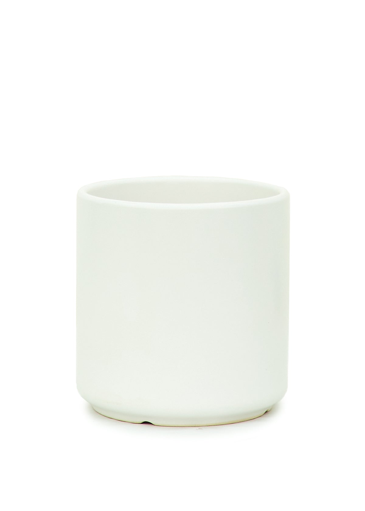 7" Wide White Ceramic Planter
